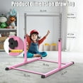 thumbnail image 3 of K KiNGKANG Gymnastics Equipment for Kids Gymnastics Bar Stuff Equipment for Home Adjustable Height Gymnastic Horizontal Bars Junior Training Kids Pull Up Bar, 3 of 7