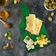 thumbnail image 5 of Green Cutting Board, Vector Illustration Seamless Pattern of Foliage Botanical Details Pattern, Decorative Tempered Glass Cutting and Serving Board, Wine Bottle Shape, Forest Green, by Ambesonne, 5 of 5