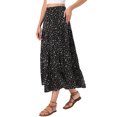 thumbnail image 4 of INSPIRE CHIC Flowy Maxi Skirt for Women Summer Elastic High Waisted Casual A-Line Long Skirts M Black, 4 of 6
