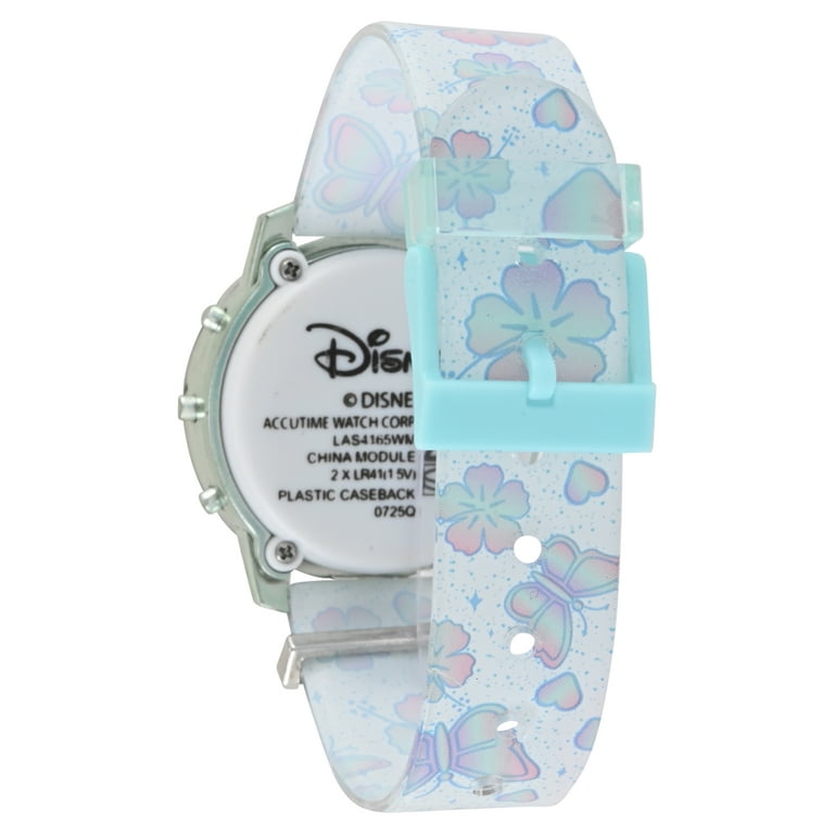 Disney Lilo and Stitch Unisex Child Light Blue LCD Watch