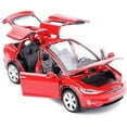 thumbnail image 4 of Modelo de coche Tesla X90 de aleación, juguete electrónico de potencia con luz y música, coche de juguete de fundición a presión compatible con Tesla Model X, serie para entusiastas de Tesla., 4 of 8