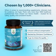 Natures Craft Neuro Health Nootropic Brain Supplement for Memory and Focus Enhancement, 90 Capsules