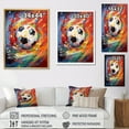 thumbnail image 4 of Designart "modern Soccer Energy" Sports Canvas Art Print, 4 of 5