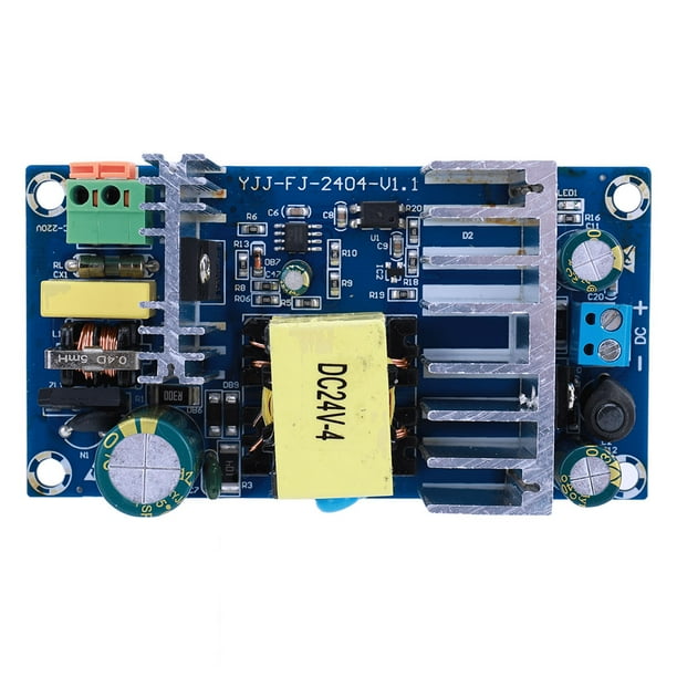 6uds. Convertidor reductor AC-DC, módulo reductor, placa de alimentación conmutada de 100W, 4A DC24V