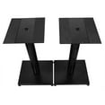 Rockville RS21W 21" White Steel Bookshelf Speaker Stands – Pair, Universal