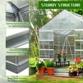 Erommy 10' x 16' x 10.3' Outdoor Walkin Hobby Polycarbonate Aluminum