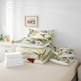 thumbnail image 6 of jejeloiu Kawaii Cute Hummingbird 7-Piece Twin Bedding Sets,Tropical Monstera Leaf Bedding Comforter Set For Girls Teens Reversible, 6 of 8
