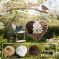 thumbnail image 5 of Handmade Alpaca Fiber Bird Nesting Heart, 2026 New Birds Nests Material Holder, Refillable Bird Nesting Heart Outdoor Yard Art, Winter Fowl Gifts Animal Hummingbirds Lovers Home Garden Yard (1 PCS), 5 of 7