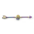thumbnail image 3 of Industrial Barbell  with Wave Spiral Design 14ga 38mm, 3 of 21