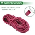 thumbnail image 4 of Universal Car Door Edge Protective Sealing Strip UType Door Scratch Protection Guard .ft m scratch Collision PVC Iron Purple, 4 of 6