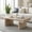 Antique Natural, variant on Industrial Coffee Table with Dual-Tier Shelving - Rustic Reclaimed Wood Texture