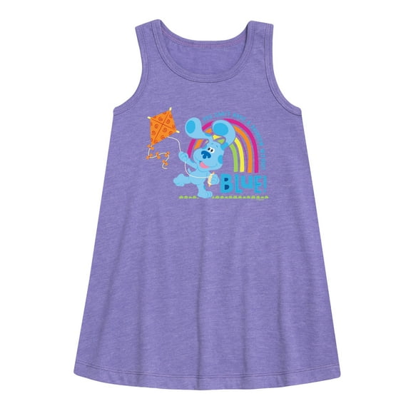 Blue's Clues & You! - Can't Have Rainbow Without Blue - Toddler and Youth Girls A-line Dress