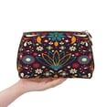 thumbnail image 4 of Naloa Colorful Mexican2 Leather Makeup Bag for Purse Travel, Portable Small Cosmetic Organizer for Women and Girls, Make up Bag with Zipper, 4 of 8