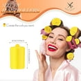 thumbnail image 2 of 8 Pieces Sponge Hair Rollers Large Soft Foam Hair Styling Curlers 30 mm Large Size Hairdressing Curlers for Women and Kids (Yellow,1.2 x 2.75 Inches), 2 of 6