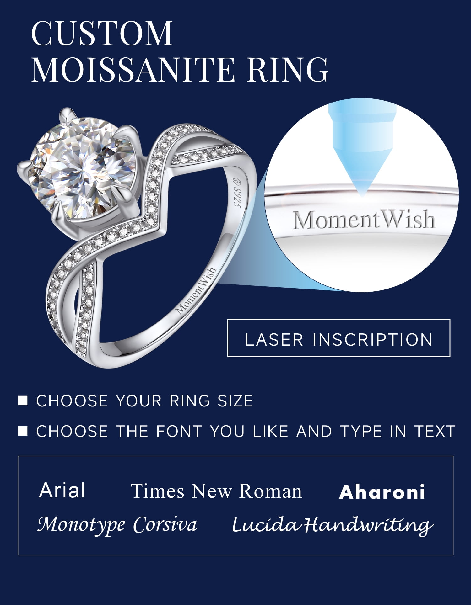 Anello Con Zirconi 4ct E Diamanti In Argento 925, Taglio Quadrato, Per Donna, Regalo - 2