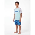 thumbnail image 4 of Reebok Boys Short Sleeve Rashguard with UPF 50+ Protection, Sizes 4-18, 4 of 5