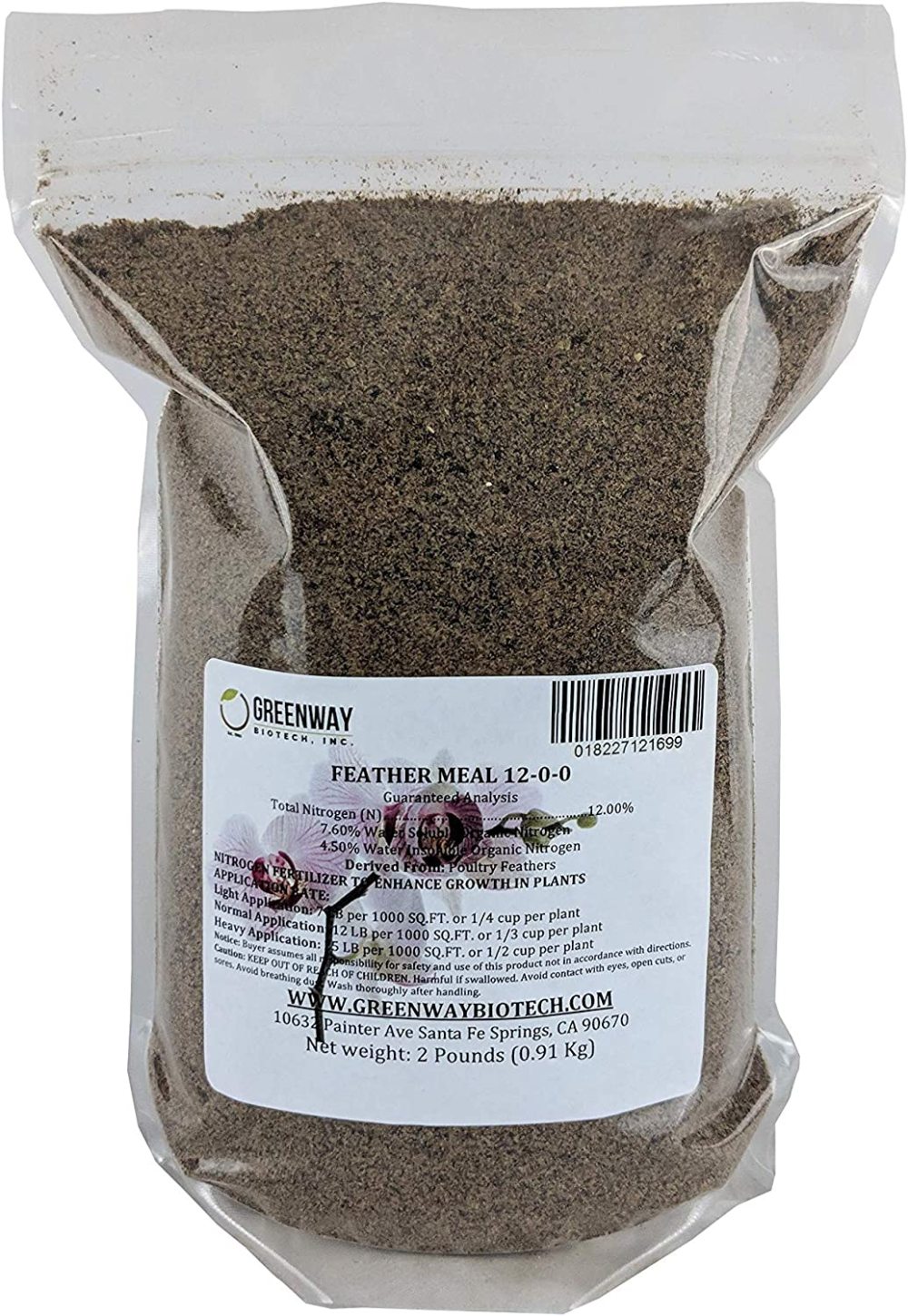 Feather Meal Fertilizer 1200 Nitrogen Fertilizer"Greenway Biotech