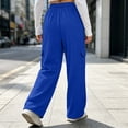 thumbnail image 6 of ClodeEU Women Elastic High Waist Wide Leg Sweatpants ,Casual Loose Pant with Pcokets ,Women's Plus XXL, 6 of 9