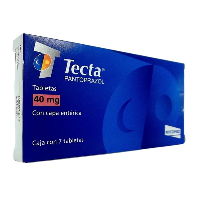 Tecta 40 mg tabletas con capa entérica 7 pzas