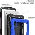 thumbnail image 3 of Lenovo Tab M9 Funda Protectora Resistente a Impactos de Alta Resistencia con Soporte Giratorio de 360 ° (Azul), 3 of 9