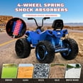 thumbnail image 6 of Electric ATV 24v Quad Ride on Toy – 4WD Battery Powered Vehicle with Dual 7AH Batteries, 4×80w Strong Motors, EVA Rubber Wheels, Handlebar Throttle, LED Lights & Built-in Music,Blue, 6 of 6