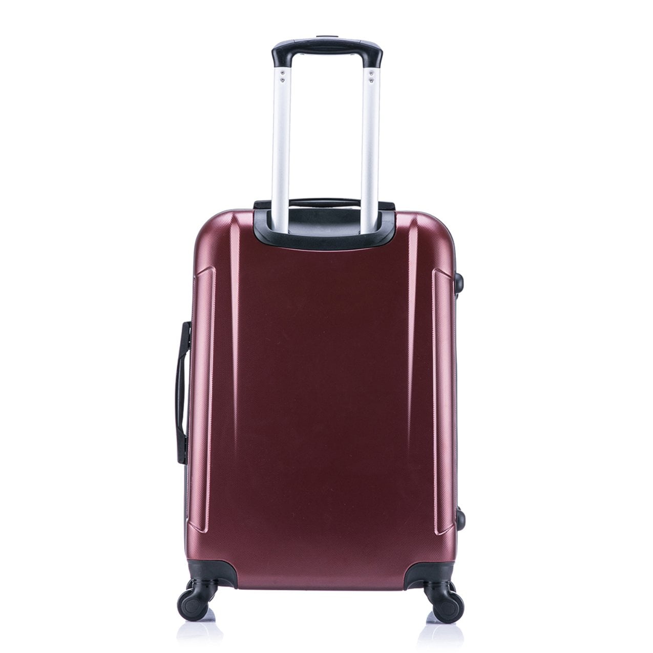 InUSA Pilot 3-Piece Hardside Luggage Sets with Spinner Wheels, Handle, Trolley, (20"/24"/28"), Wine