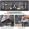 thumbnail image 4 of Anti Fatigue Comfort Kitchen Standing Desk Mat Decorative Ergonomic Floor Pad Kitchen Rug Waterproof Stain Resistance Non Slip Kitchen Set, 17.3''''x27.6''''+17.3''''x47.2'''', Love Kitchen, 4 of 6