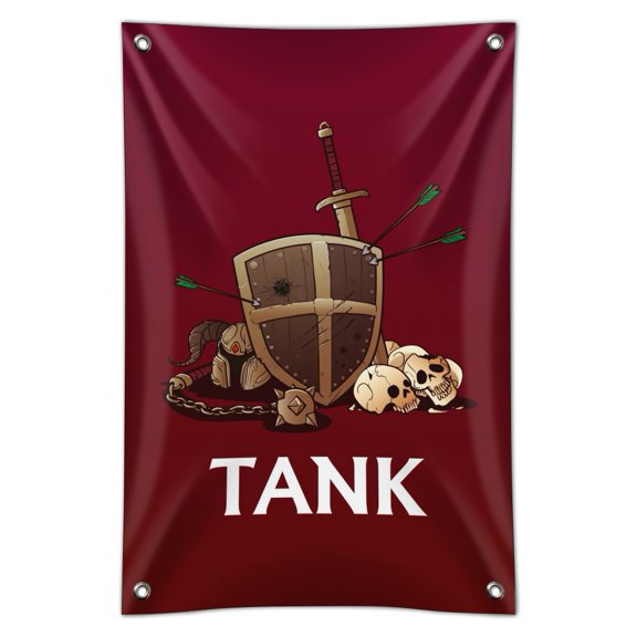 Tank Warrior RPG MMORPG Class Role Playing Game Home Business Office Sign