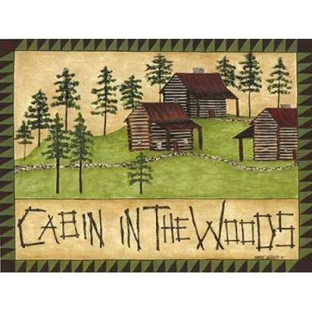 Cabin In The Woods Poster Print By Cindy Shamp Walmart Com