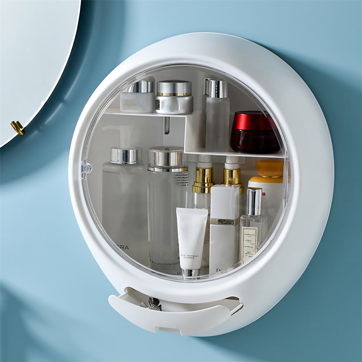 hanging makeup shelf