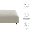 thumbnail image 4 of Modular Ottoman Chair, Brown, Fabric, Living Room Lounge Cafe Lobby Hospitality Restaurant, Modern Contemporary, HB37170, 4 of 7