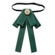 thumbnail image 5 of Corbata de lazo preanudada para mujer, elegante para eventos formales, versátil y sin arrugas. Verde oscuro, 5 of 9
