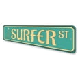 thumbnail image 4 of Surfer Street Aluminum Metal Decor Sign - 4x18 inches, 4 of 4