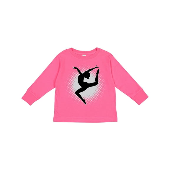 Inktastic Ballet Dancer Silhouette Ballerina Girls Long Sleeve Toddler T-Shirt