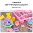 thumbnail image 3 of Vogacara Juego de 19 piezas de cocina para niños, juego de juguetes con escurridor, regalo de cumpleaños para niños, tenedor para lavar platos, Juegos de imaginación Vogacara FN011189-00, 3 of 6