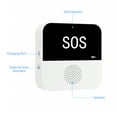 thumbnail image 3 of WiFi Tuya Buscapersonas inalámbrico inteligente para cuidadores Botón de emergencia Buscapersonas para cuidadores Botón de alerta para personas mayores Alerta de aplicación Sistema de ayuda para llama, 3 of 8