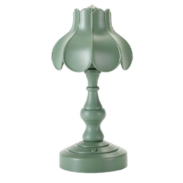Rechargeable Cordless Table Lamps Vintage Accent Flower Shaped