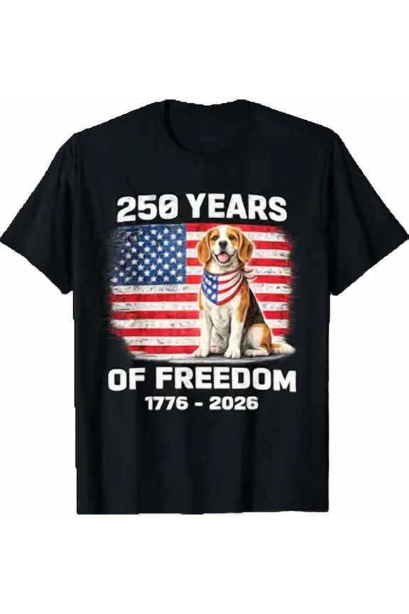 250 Years America Anniversary Beagle T-Shirt