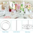 thumbnail image 5 of Table Number Holders 30 Pieces, Place Card Holders, Wire Picture Holders, Small Table Card Holders, Photo Holders for Wedding Reception Anniversary Birthday Party Centerpieces(Silver), 5 of 6