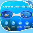 thumbnail image 2 of Kids Swim Goggles for Age 2-8, Toddler-Goggles with Fabric Strap No Leak Pain-Free, Anti-Fog Goggles for Girls Boys, 2 of 5