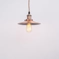 thumbnail image 5 of FSLiving Replacement Dia 8.6" Lampshades For Hanging Pendant Lamp Wall Light Ceiling Light Flat Metal Red Copper Shade Vintage Design - Set of 2, 5 of 7
