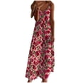 thumbnail image 2 of Casual Summer Dresses for Women Women Summer Dress Womens Dresses Summer Summer Dresses For Women Print Sleeveless Round Neck Dress Casual Long Dresses I Multicolor XXL, 2 of 5