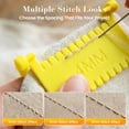 thumbnail image 4 of 3/6pcs Clip-On Sewing Ruler, Hand Edge Stitch Lock and Sewing Gauge for Even Stitches, Quilting Templates with 2mm, 3mm, 4mm Spacing, 4 of 7