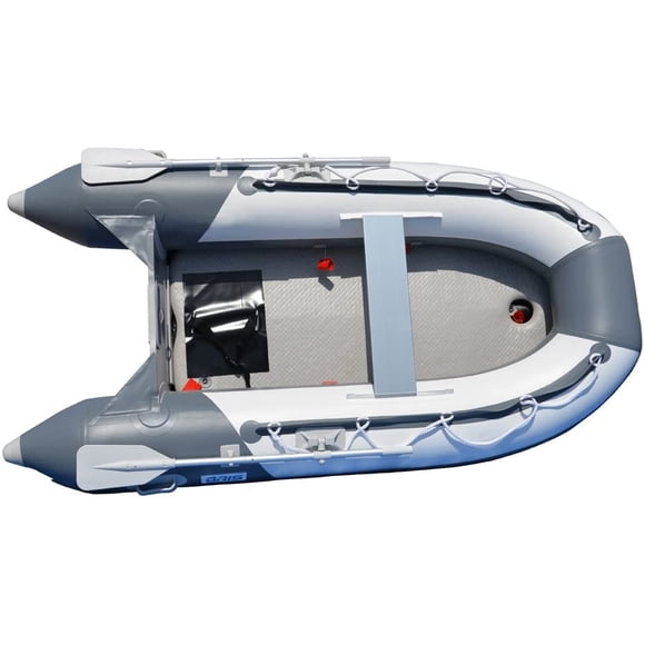 BRIS 8.2 Ft Inflatable Boat Inflatable Pontoon Dinghy Raft Tender Boat with Air-Deck Floor
