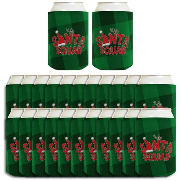 Santa Christmas Decoration Santa Squad 24-Pack Can Drink Thermocoolers Party Pack