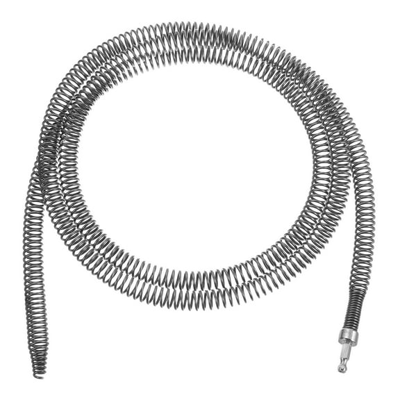 1 Pcs Drain Cleaner Augers Spring 78.7 Inch 16mm Thick, Drain Clog Remover W/Electric Drill Connector
