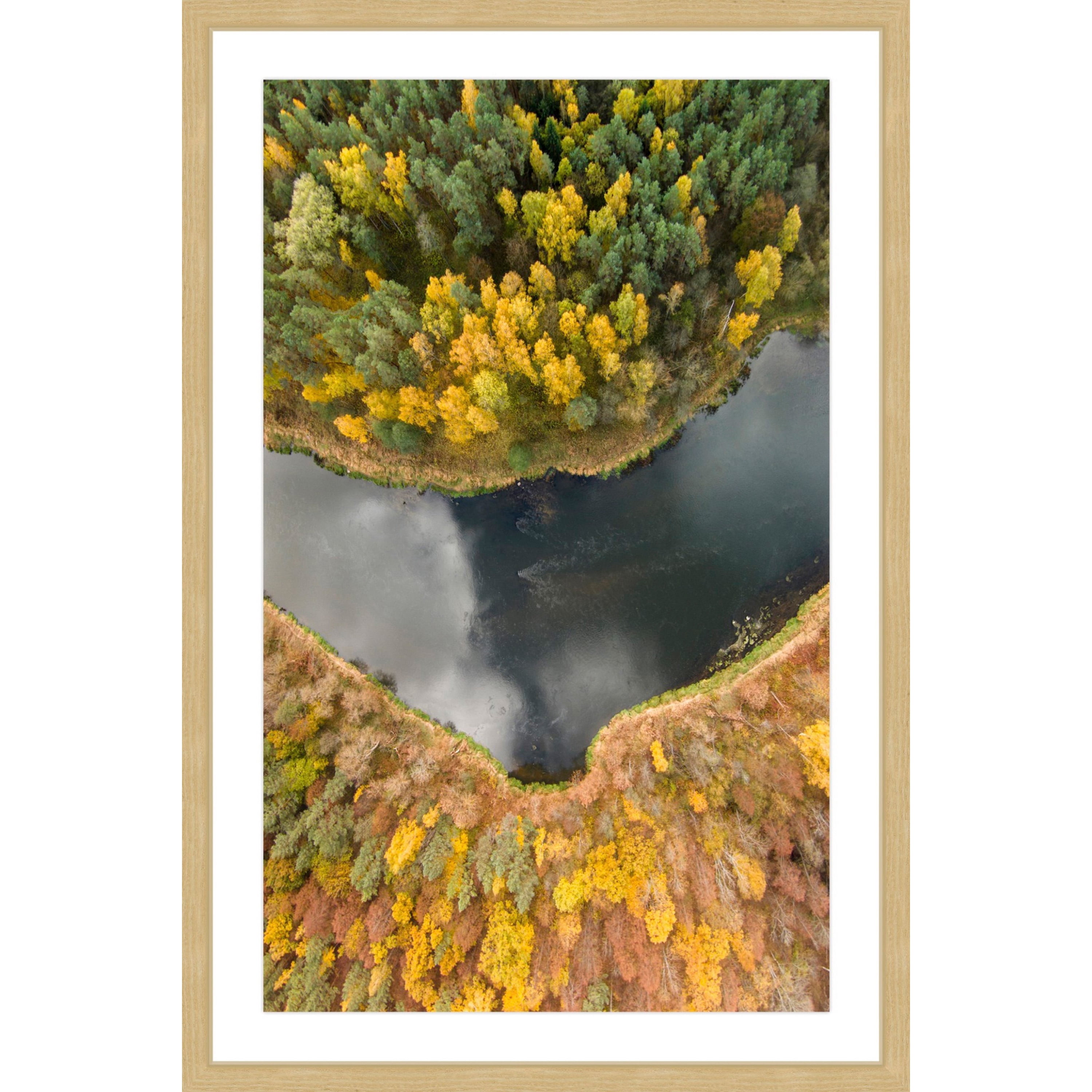 Marmont Hill "Calm River" By Karolis Janulis Framed Painting Art Print, 20.0" x 1.5"