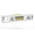 thumbnail image 4 of Alpine 72" White Wood Floating Vanity Base/Brushed Nickel Handles, 4 of 6