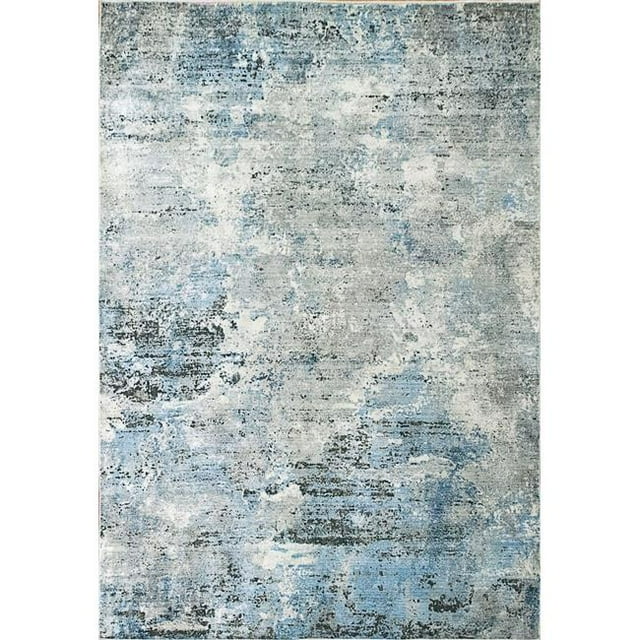 Dynamic Rugs IC699320950 5 ft. 3 in. x 7 ft. 7 in. Icon 9320 Rectangle Modern Area Rug - 950 Grey & Blue