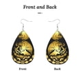 thumbnail image 4 of Gold Mexican Acrylic Teardrop Ear Rings For Women Dangling Party Holiday, 4 of 7